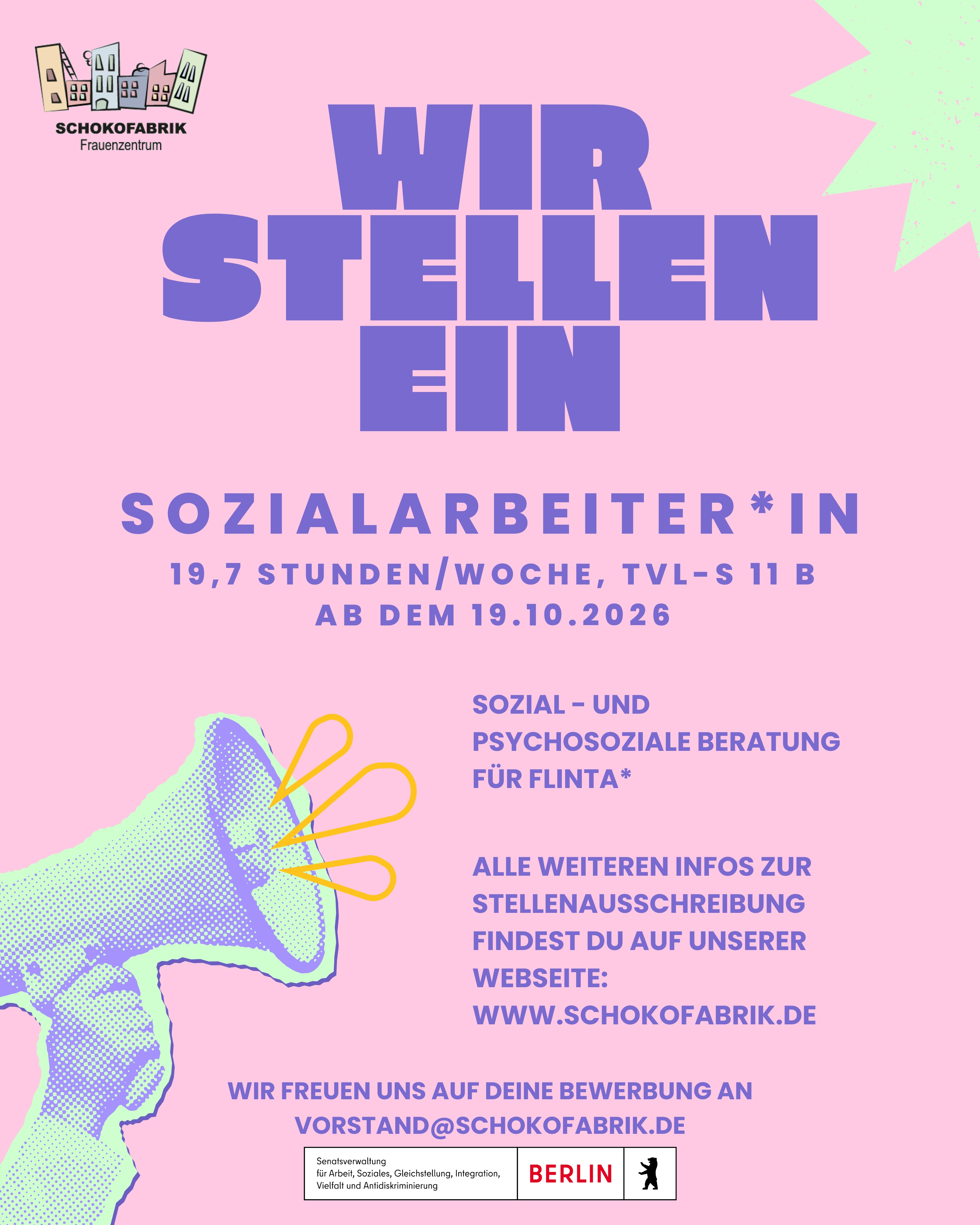 Stellenausschreibung Sozialberatung 2026